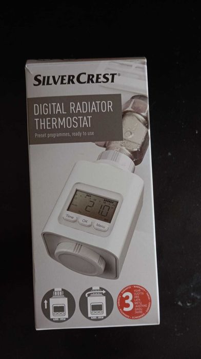 Głowica termostatyczna cyfrowa - termostat grzejnikowy