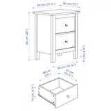 IKEA Hemnes  szafka nocna z 2 szufladami r.54x34x66 cm-dostawa gratis