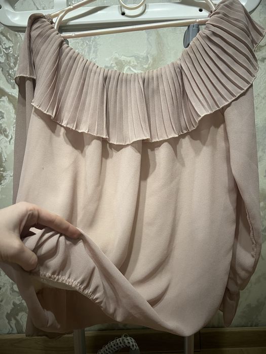 Блуза жіноча шифонова, блузка жіноча s-m, боді stradivarius s