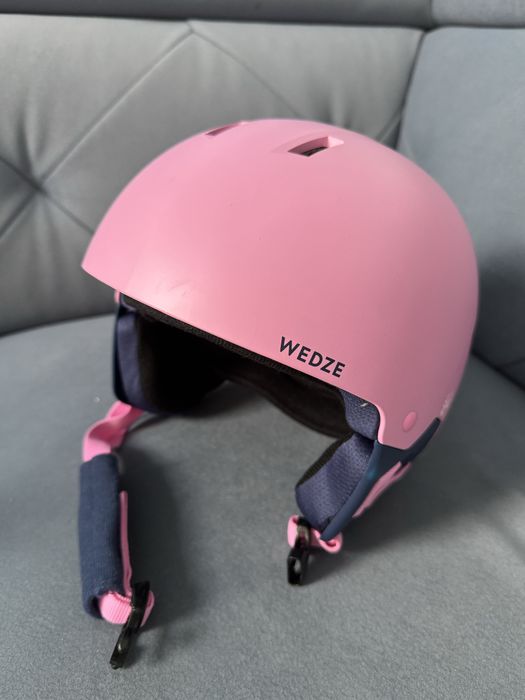 Kask narciarski WEDZE S 53–56 cm różowy dziecięcy junior snowboard Decathlon