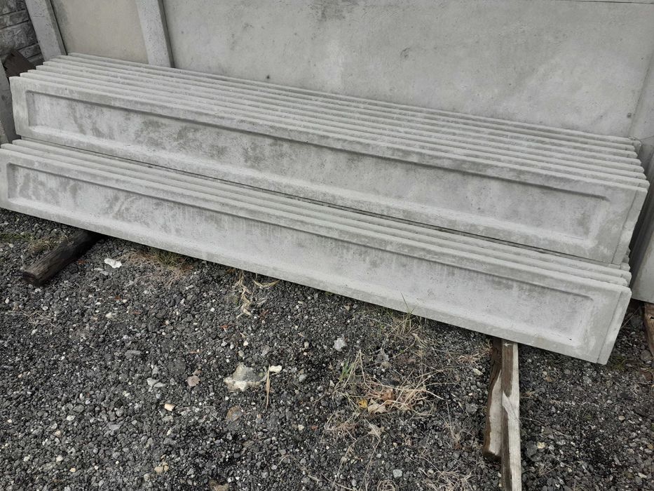 Płyta podmurówka betonowa pod panel gładka 252x25cm 250 25