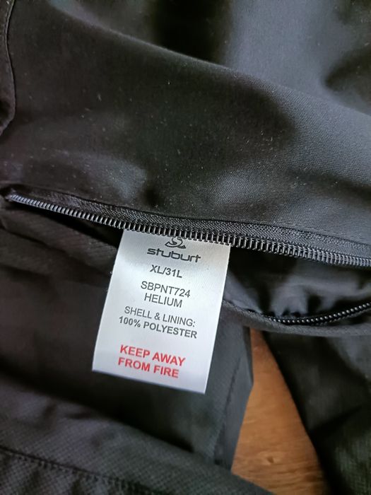 Spodnie Stuburt xl sportowe L męskie rower wodoodporne narciarskie