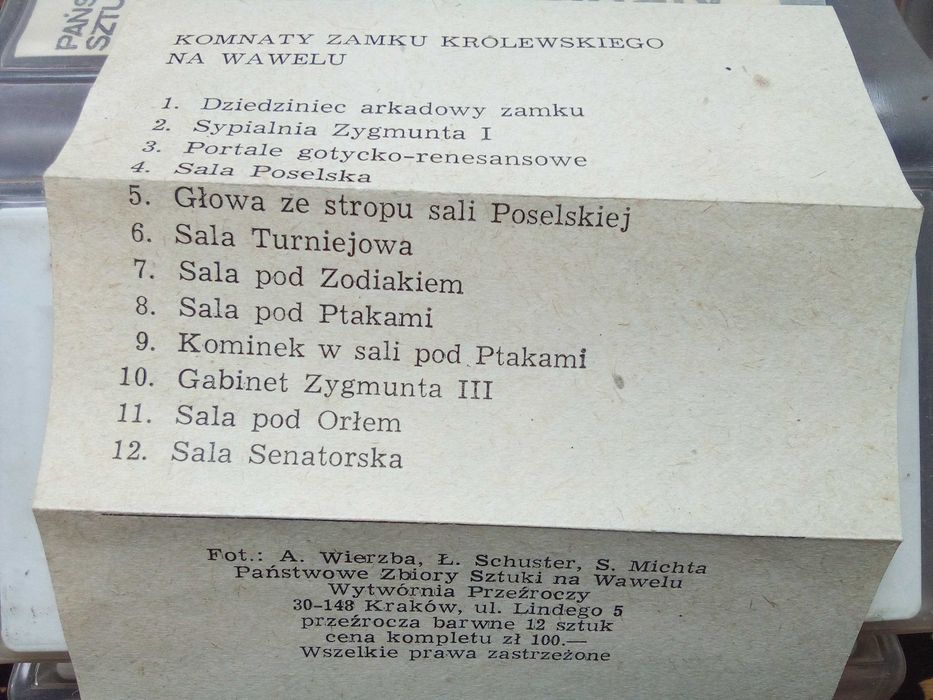 Slajdy , przeżrocze czasy Prl-u kompletne o opakowania