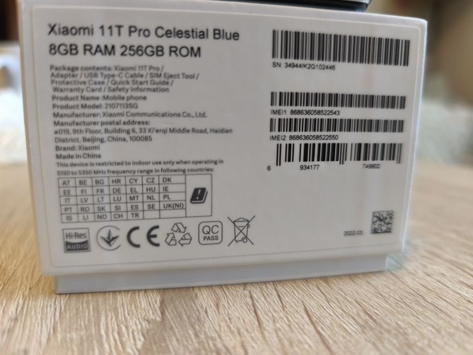 Xiaomi 11T Pro Niebieski