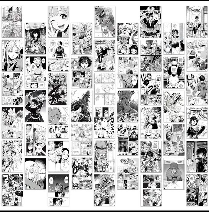 obrazki ścienne anime manga kolaż plakaty zdjecia obraz dekoracje