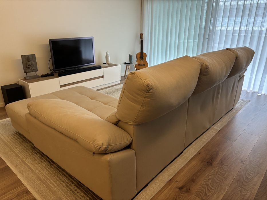 Sofa 3 lugares com chaise longue
