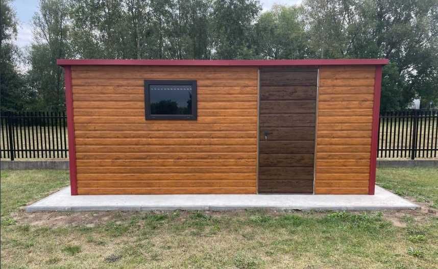 Domek/Schowek Ogrodowy drewnopodobny 5x3m –  Montaż GRATIS