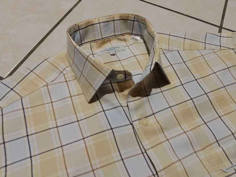 ALEX CANNON USA - NOWA! z LOGO Markowa Koszula Męska rozmiar XL