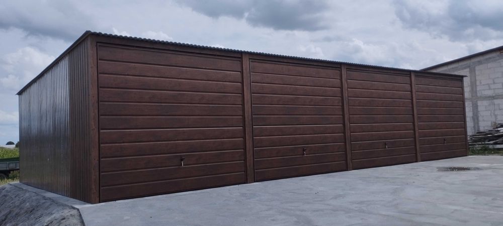 garaż blaszany 12x6 garaże blaszane wiata na busy magazyn  7x5