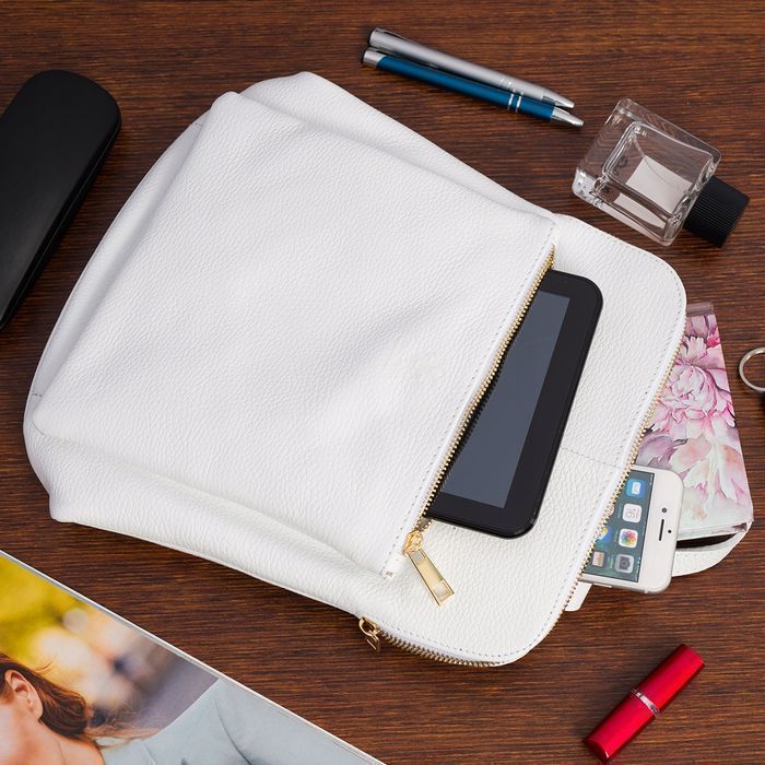 Skórzany plecak damski torebka 2w1 elegancki A4 włoski klasyczny