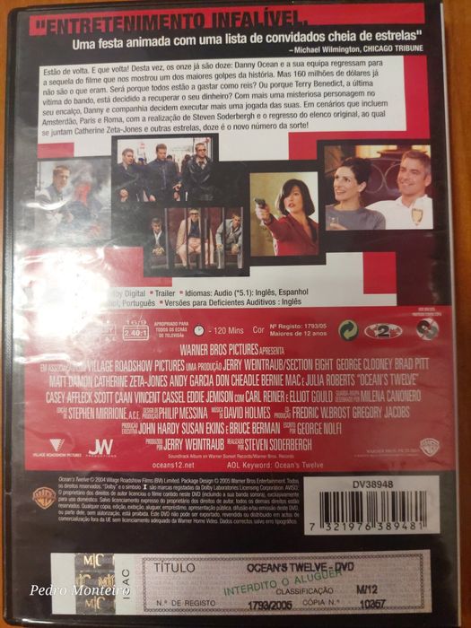 Dvd - Ocean's Twelve
