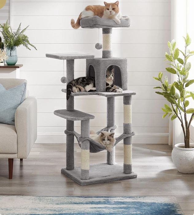 DRAPAK Wysoki PREMIUM Kota 143cm hamak drzewko deska legowisko GRATIS