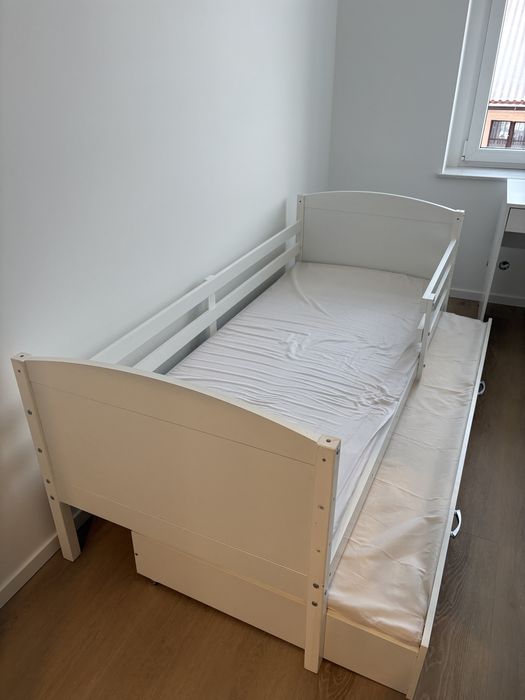 Meble dziecięce młodzieżowe białe zestaw