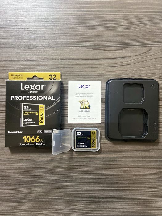 Карти пам’яті Lexar, SanDisk 32GB, 64GB CompactFlash 1066x