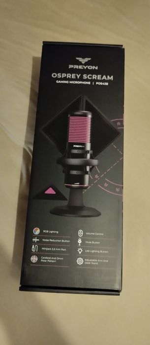 Mikrofon PREYON Osprey Scream RGB (POS43B)