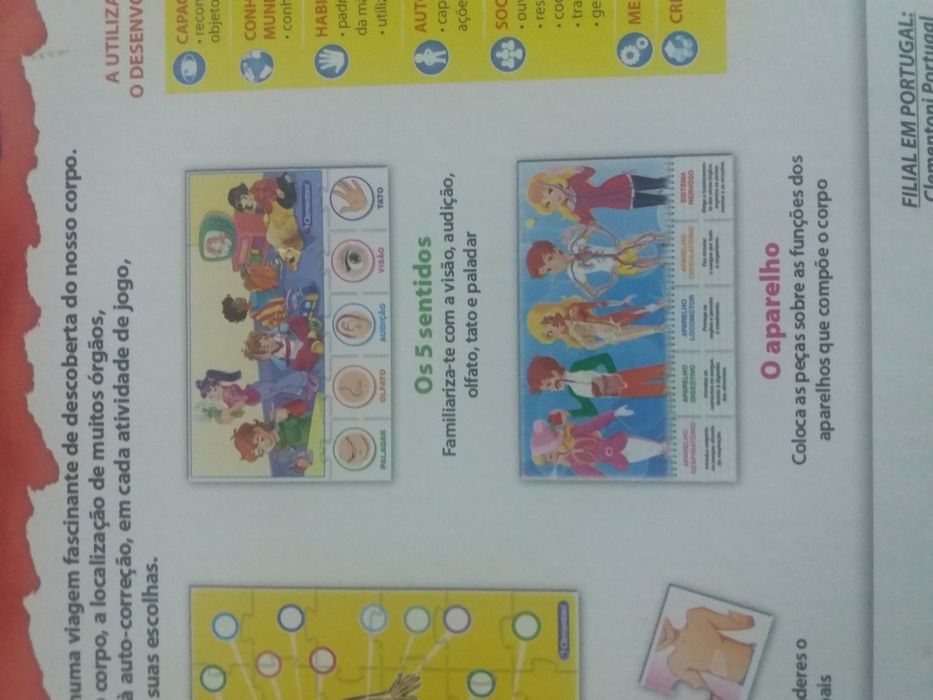 Jogo tabuleiro Winx Believix + Jogo Corpo Humano