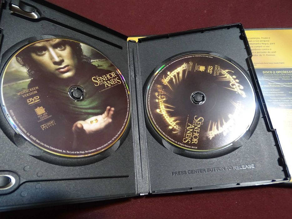 DVD-Senhor dos aneis-Trilogia 3 DVDs duplos
