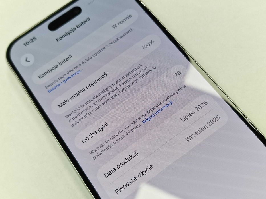 Iphone 16 Plus 128GB/ 16+/ White/ Biały/ A3290/ 100%/ Grade A + ładowarka