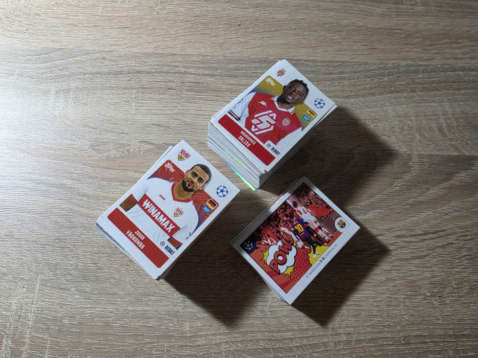 Naklejki Champions League Topps 2024/2025.