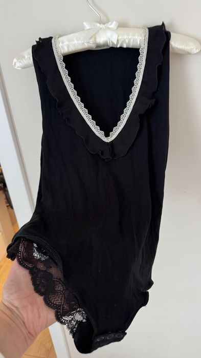 Боді intimissimi чорне з мереживом