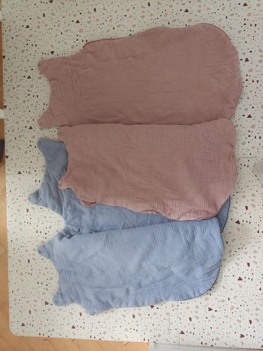 Śpiworek niemowlęcy muślinowy