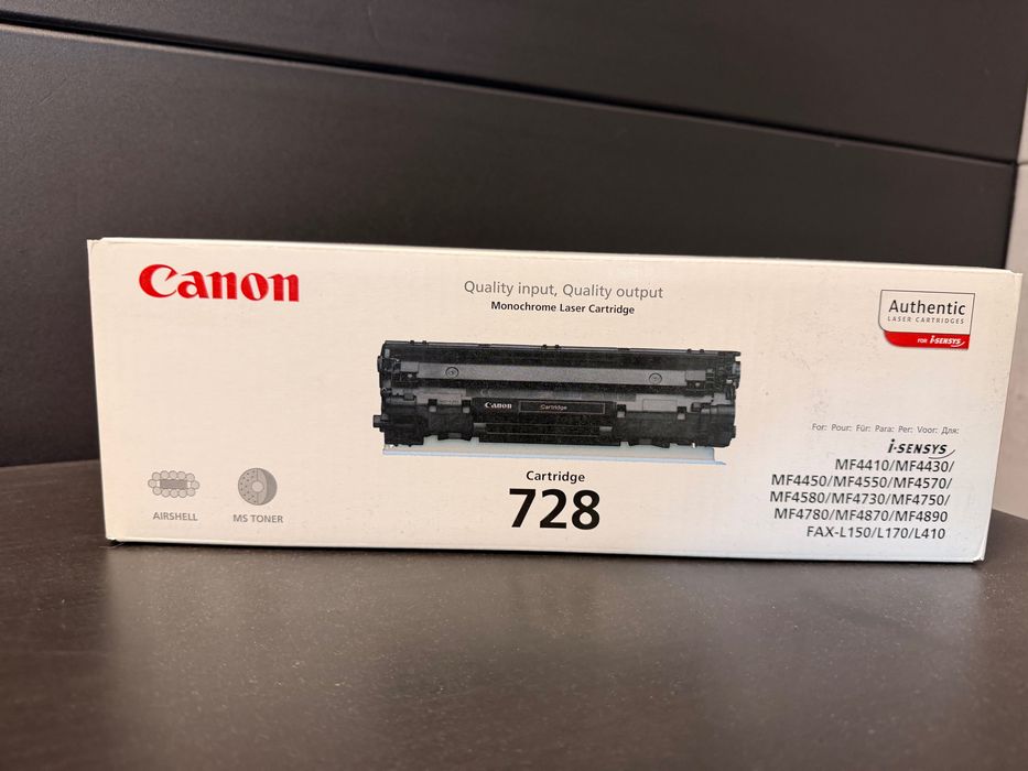 Toner Cartridge Canon 728 nowy oryginalnie zapakowany