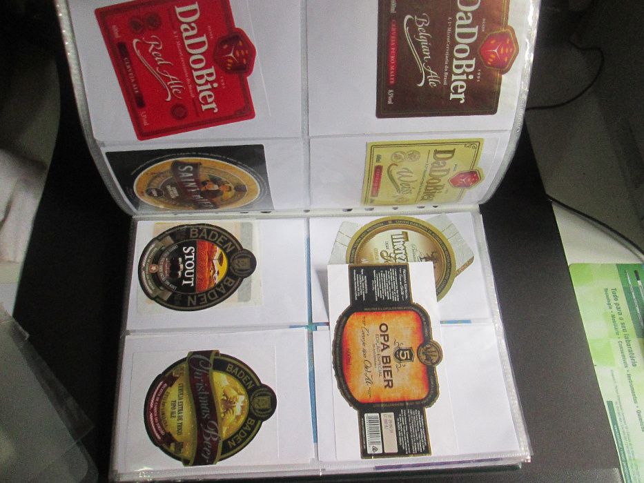 Rotulos de cerveja artesanal portuguesa