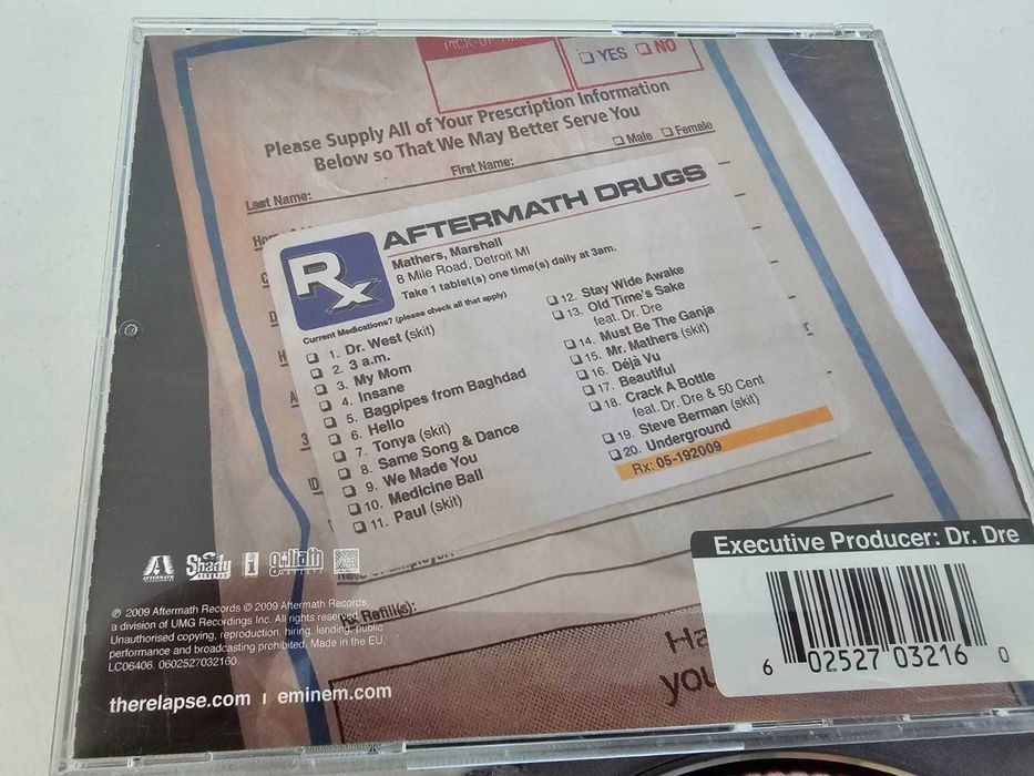 CD - Eminem - Relapse