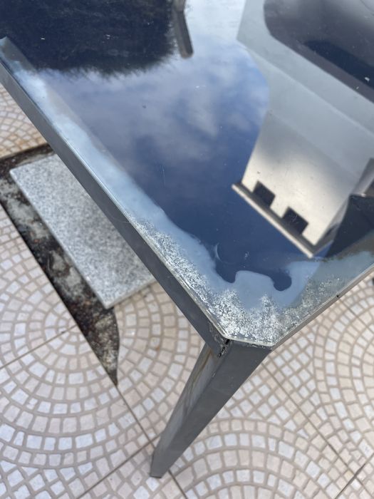 Mesa de exterior// vidro