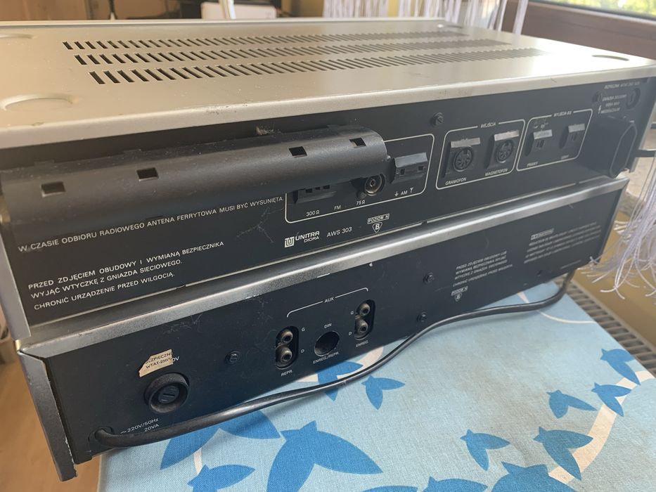Amplituner Unitra Tosca 303, magnetofon Unitra MDS-418 gramofon unitra.