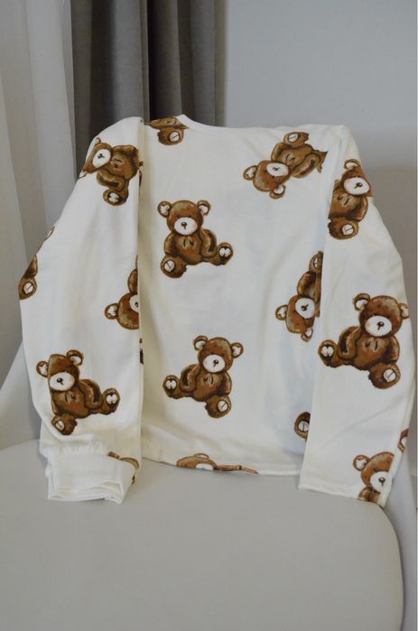 Тепла велюрова піжама для дівчинки Primark ведмедик