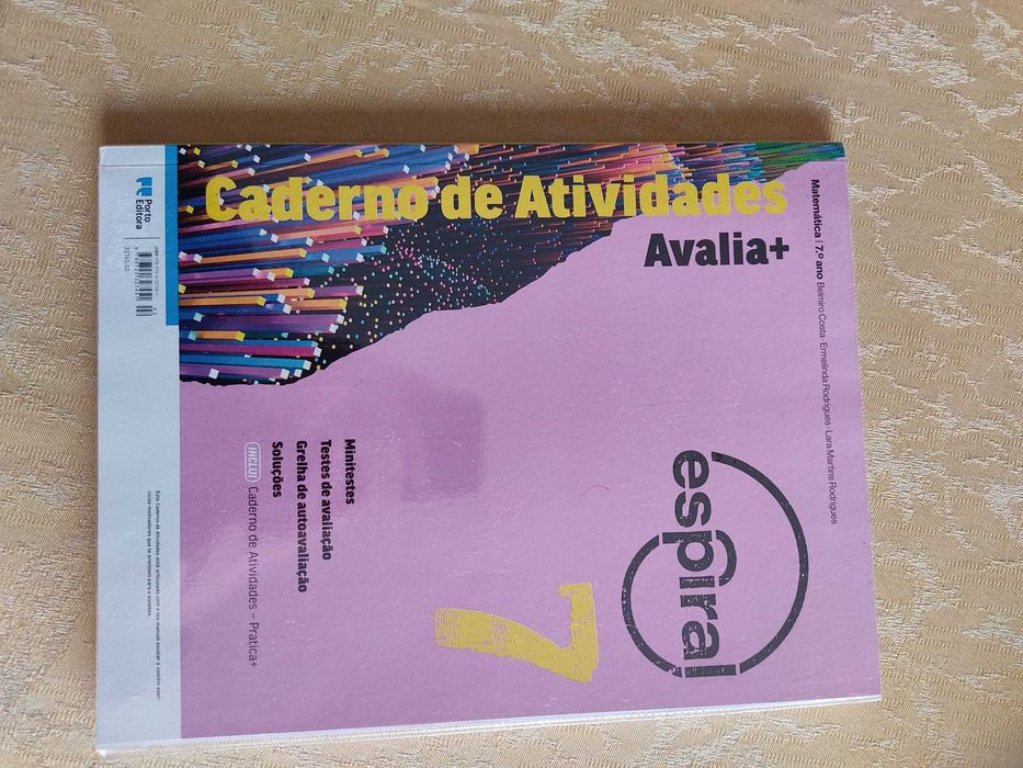 Caderno - Espiral - Matemática - 7.º Ano (NOVO)