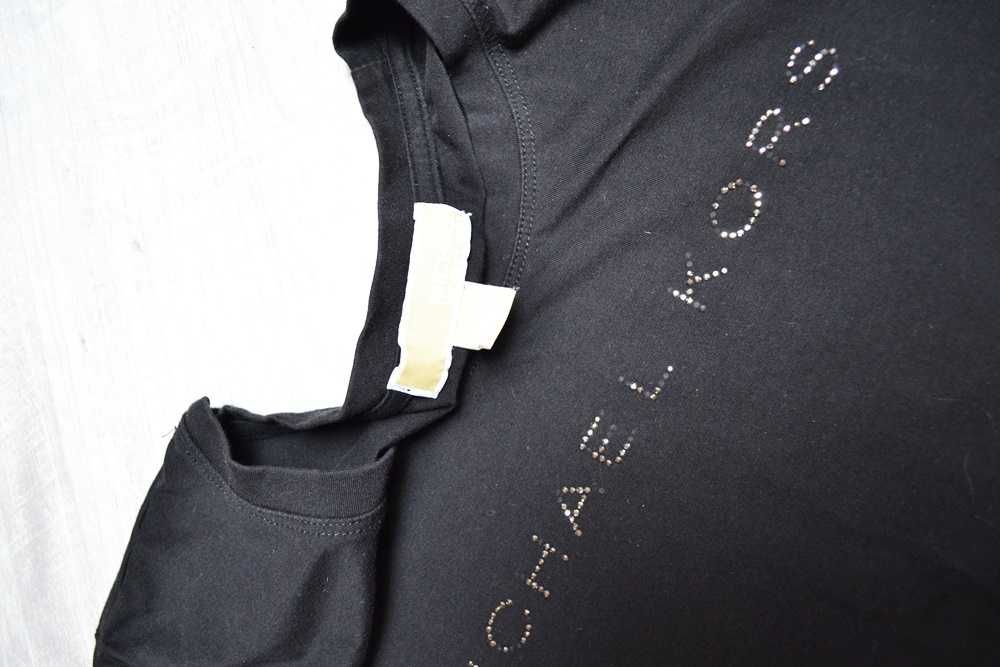 Michael Kors koszulka Czarna M bluzka cyrkonie