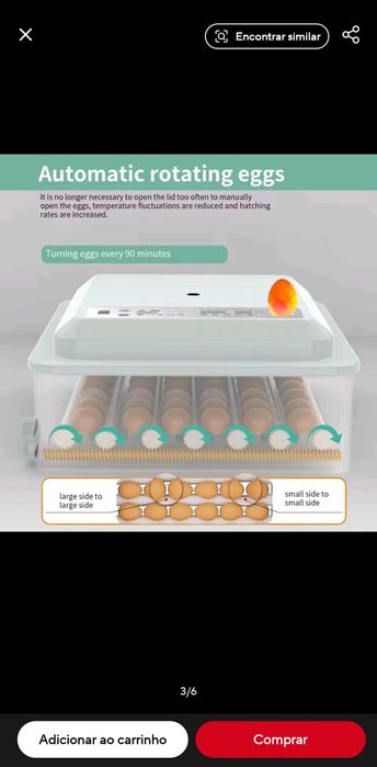 [NOVO]Chocadeira Automatica 36 mede temperatura e humidade