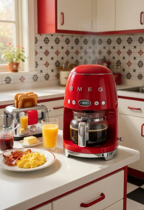 Smeg крапельна кавоварка (red)
