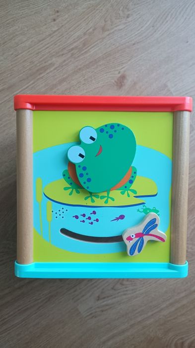 Drewniana kostka edukacyjna