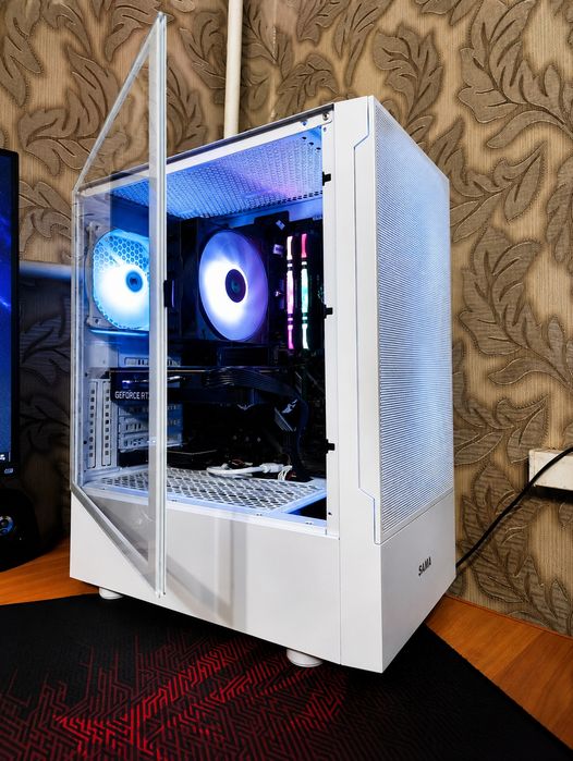 Мощный игровой компьютер/ B450/ R5 5600X/ RTX 5050/SSD NVMe 512gb/ WiFi BT