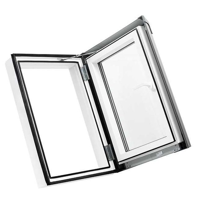 CIEPŁY Wyłaz Właz Okno dachowe PCV 45x73 55x78 66x98 78x98 + KOŁNIERZ