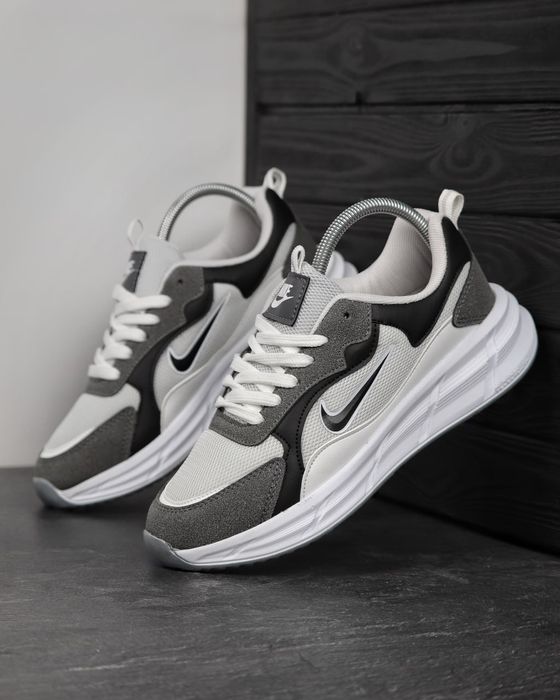 Кросівки Кроссовки Nike Racer Grey White Серый Белый Сірий Білий Кросовки демісезон