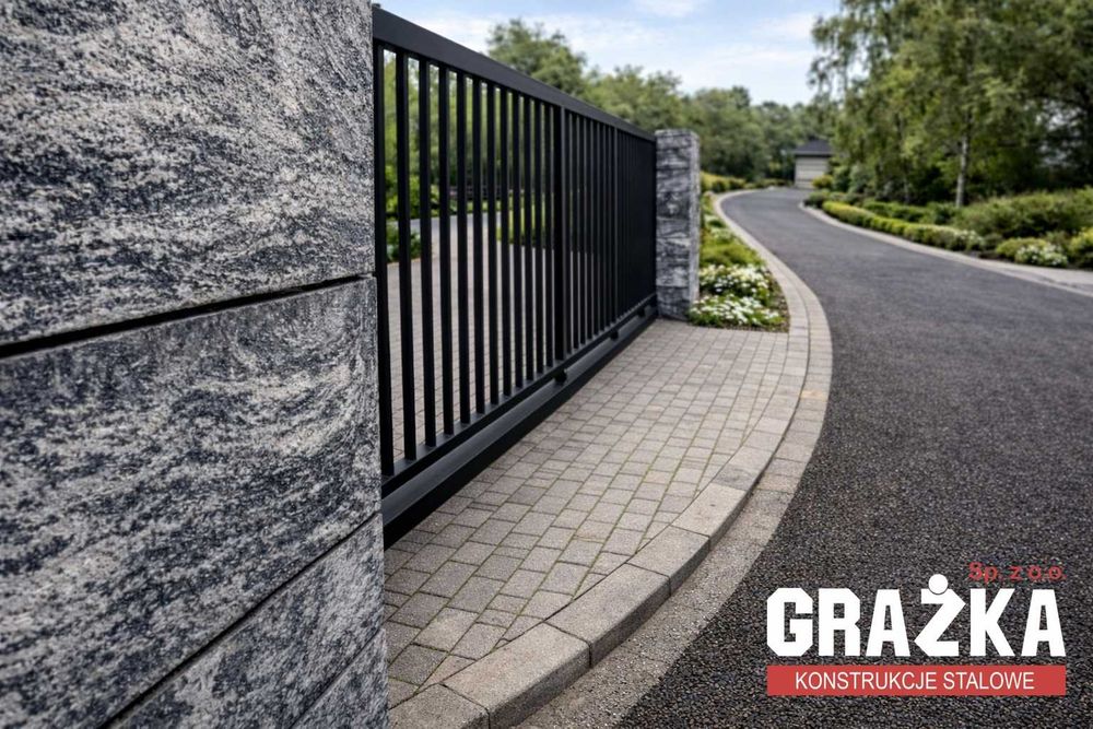 Brama przesuwna stalowa 4m profil 25x25mm ocynk ogniowy PRODUCENT!