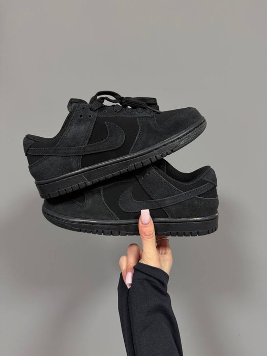 36-45 р кросівки NIKE SB DUNK NUBUCK Full BLACK