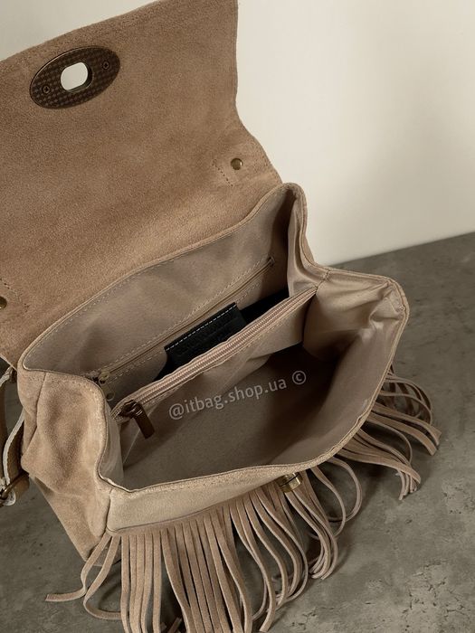 Замшева сумка з бахромою, satchel bag, сумка портфельчик. Замшевая сумка с бахромой, сумки Италия