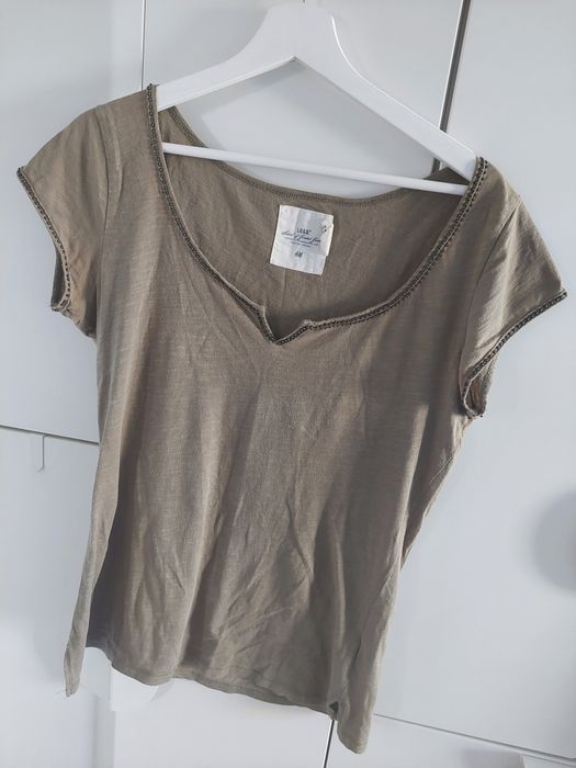 Bluzka khaki H&M M