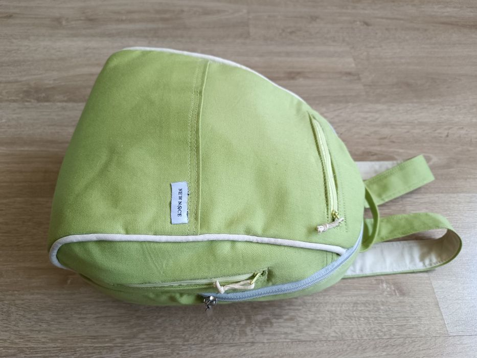 Cтильный джинсовый городской рюкзак New Nice  салатового цвета.