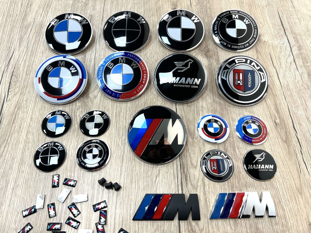 Емблема BMW значок БМВ логотип 82 74мм Е46 Е39 Е60 F10 F30 E70 G20 G30 ...
