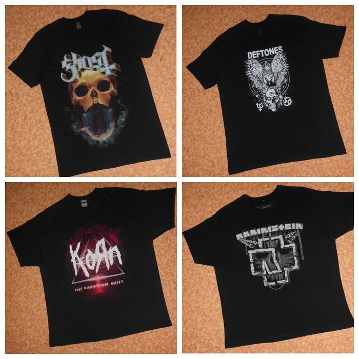 Футболки Rock Ghost Metallica Deftones Korn Lacuna coil Rammstein ін.