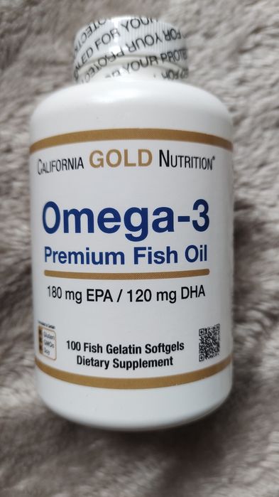 Омега-3, California Gold Nutrition, 100 капсул