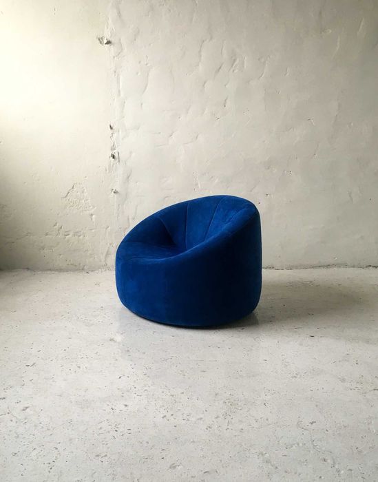 Ligne Roset fotel Pumpkin alcantara proj. Pierre Paulin vintage design