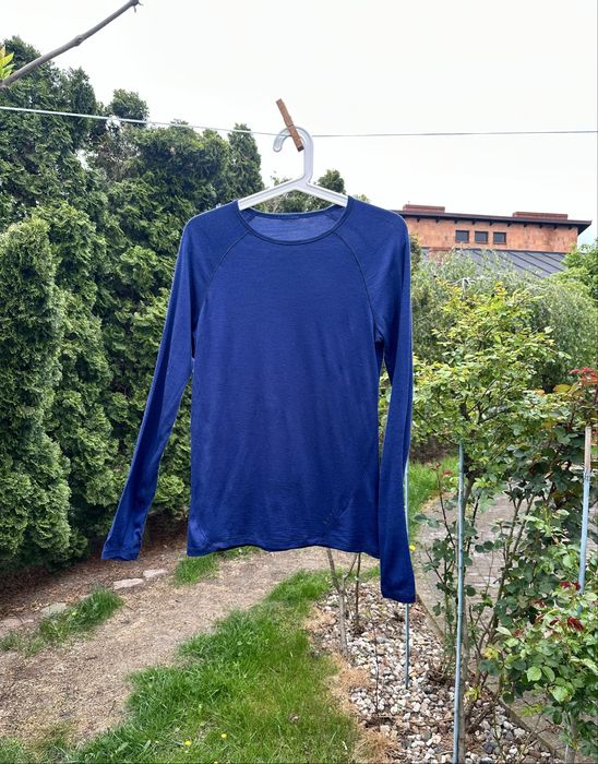 Longsleeve koszulka z długim rękawem bluzka 100% wełna merino Quecha 100% merino wool Decathlon M/38