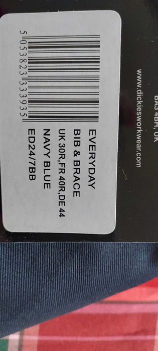 Dickies Męskie spodnie ogrodniczki B&B DE44